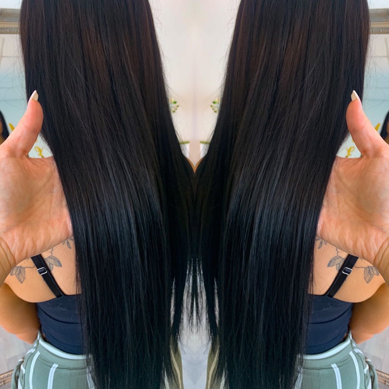 NANO TIP HAIR EXTENSIONS – SUNSET BOULEVARD BLACK